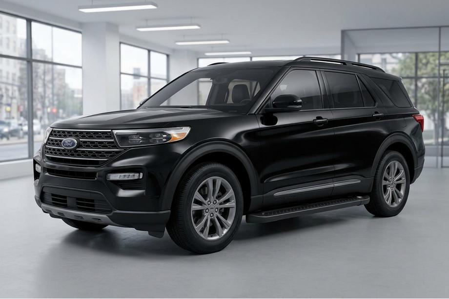 Ford Explorer 2019– Boční prahy Allmond Black (2 ks, hliník) Image
