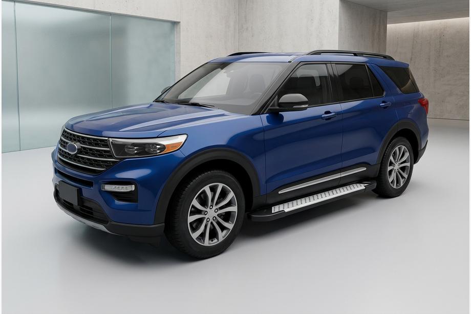 Ford Explorer 2019– Boční nášlapy Allmond Grey (2 ks, hliník) Image