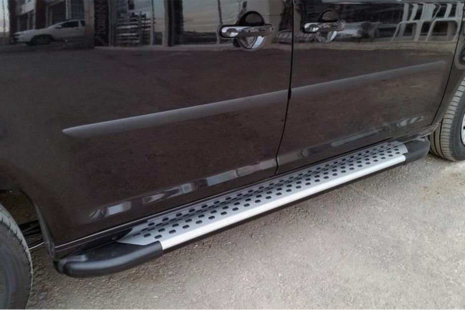 Volkswagen Caddy 2020– Boční nášlapy Allmond Grey (2 ks, hliník) Maxi (dlouhý rozvor) Image