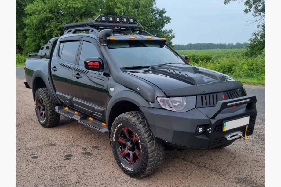 Mitsubishi L200 2006–2015 Koš na rollbar Dakar (100x100 cm) Fotografie 14