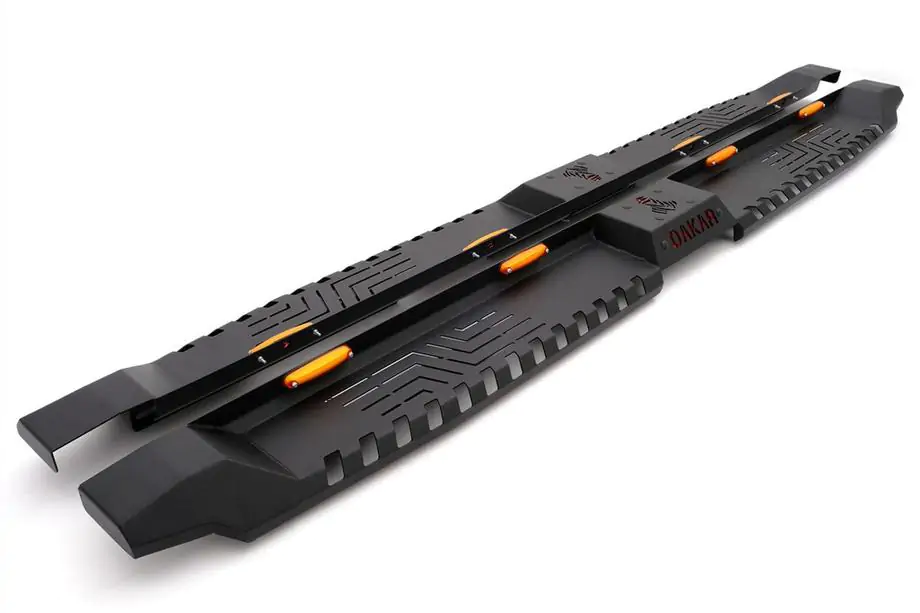 Isuzu D-Max 2002–2011 Boční nášlapy Dakar V2 s LED osvětlením (2 ks, kov) Image