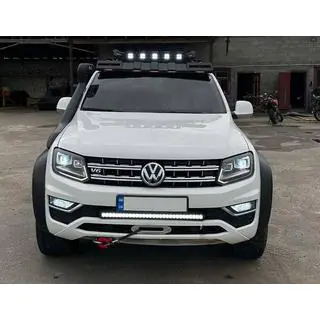 Kšilt čelního skla pod střešní nosič DAKAR (LED) SsangYong Musso ІІ 2018– fotografie 1