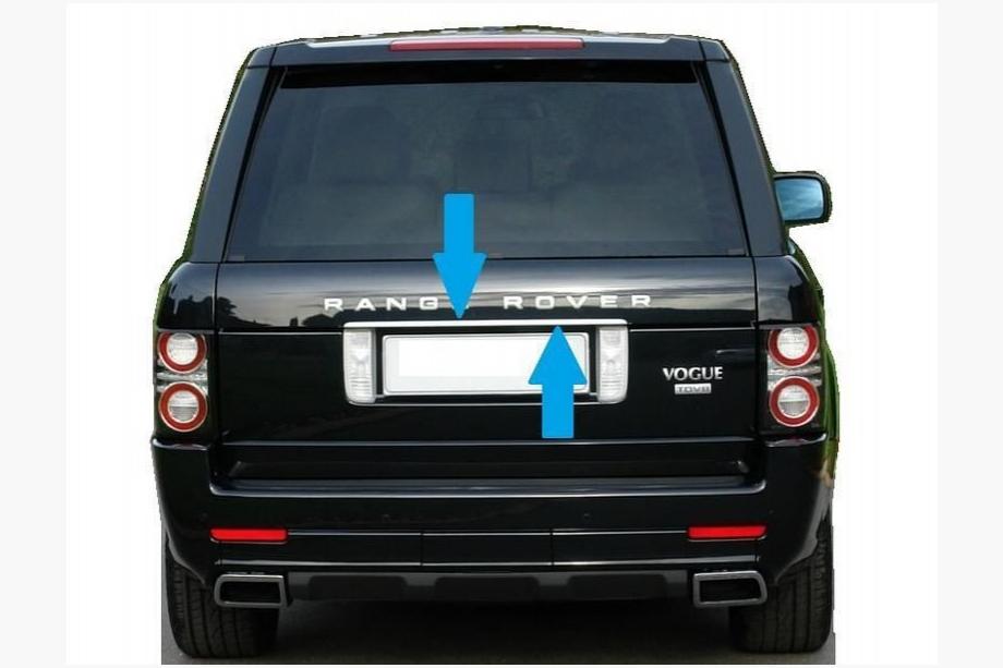 Range Rover III L322 2002–2012 Chromová lišta nad SPZ (nerez) Image