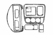 Honda CRV 1996–2001 Dekor na palubní desku Hliník fotografie 4