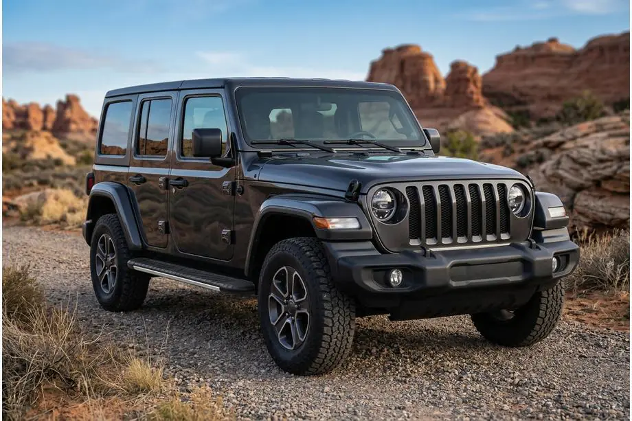Jeep Wrangler 2018– Boční nášlapy Bosphorus Grey (2 ks, hliník) Image