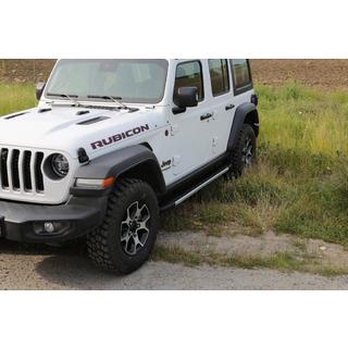 Boční nášlapy Duru (2 ks, hliník) Jeep Wrangler 2018– fotografie 1