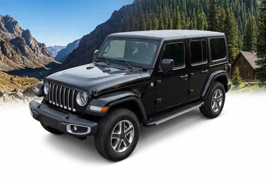 Jeep Wrangler 2018– Boční nášlapy Maya V1 (2 ks, hliník) Image