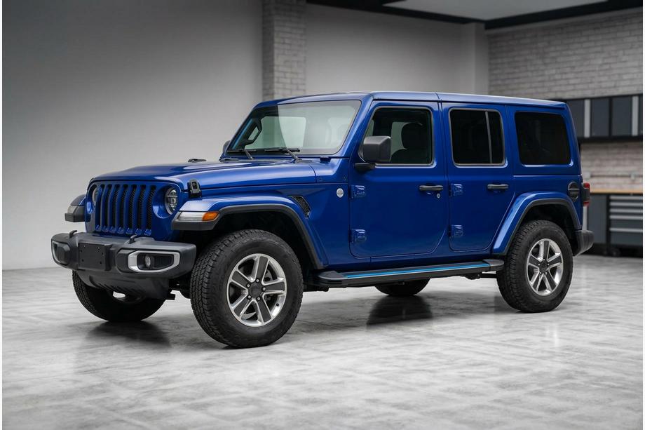 Jeep Wrangler 2018– Boční nášlapy Maya Blue (2 ks, hliník) Image