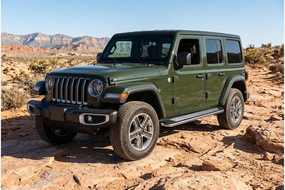 Jeep Wrangler 2018– Boční nášlapy Maydos V2 (2 ks, hliník) Image