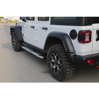 Boční nášlapy Mevsim Grey (2 ks, hliník) Jeep Wrangler 2018– fotografie 1