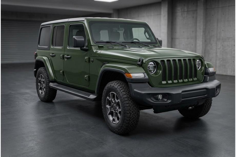 Jeep Wrangler 2018– Boční prahy Allmond Black (2 ks, hliník) Image