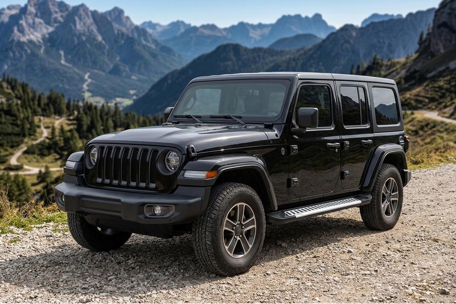 Jeep Wrangler 2018– Boční nášlapy Line (2 ks, hliník) Image