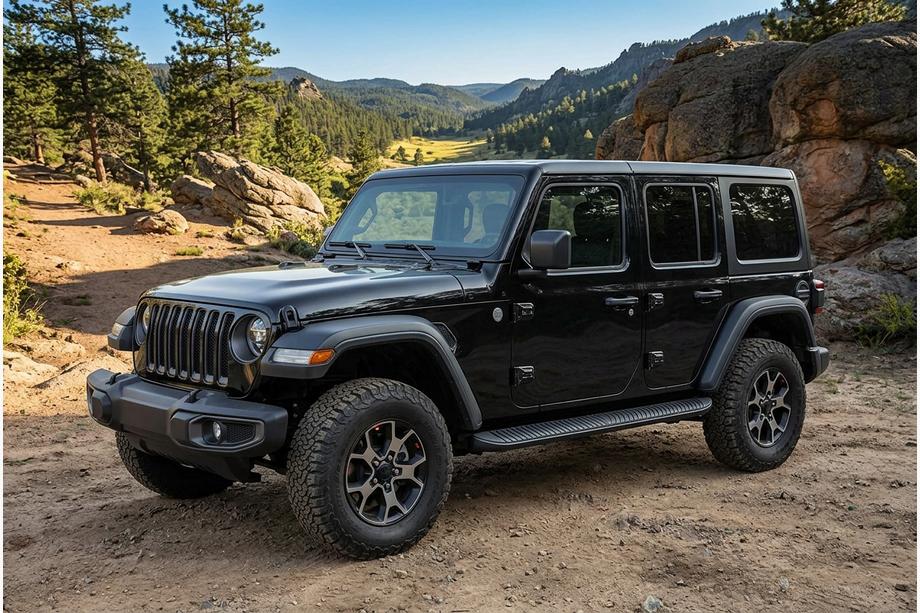 Jeep Wrangler 2018– Boční nášlapy Tayga Black (2 ks, hliník) Image