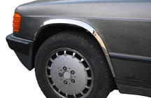 Mercedes W201 (190) 1982–1993 Nerezové lemy blatníků 1982-1989 (4 ks) fotografie 1