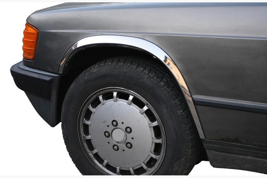 Mercedes W201 (190) 1982–1993 Nerezové lemy blatníků 1982-1989 (4 ks) Image
