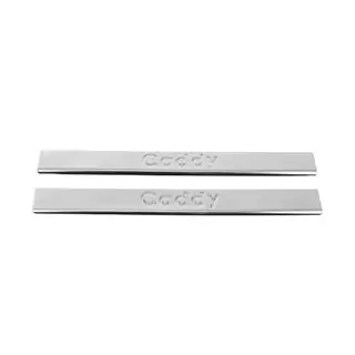 Nerezové kryty prahů dveří Carmos V2 (2 ks) Volkswagen Caddy 2004–2010 fotografie 2