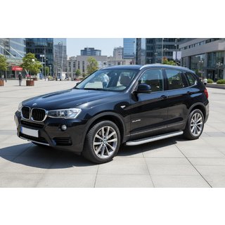 Boční nášlapy Tayga Grey (2 ks, hliník) BMW X3 F25 2011–2018 fotografie 1