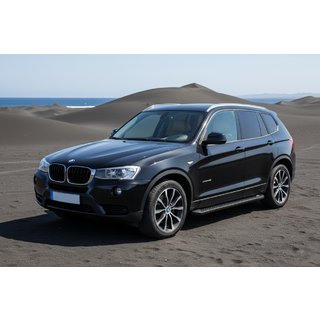 Boční prahy Allmond Black (2 ks, hliník) BMW X3 F25 2011–2018 fotografie 1