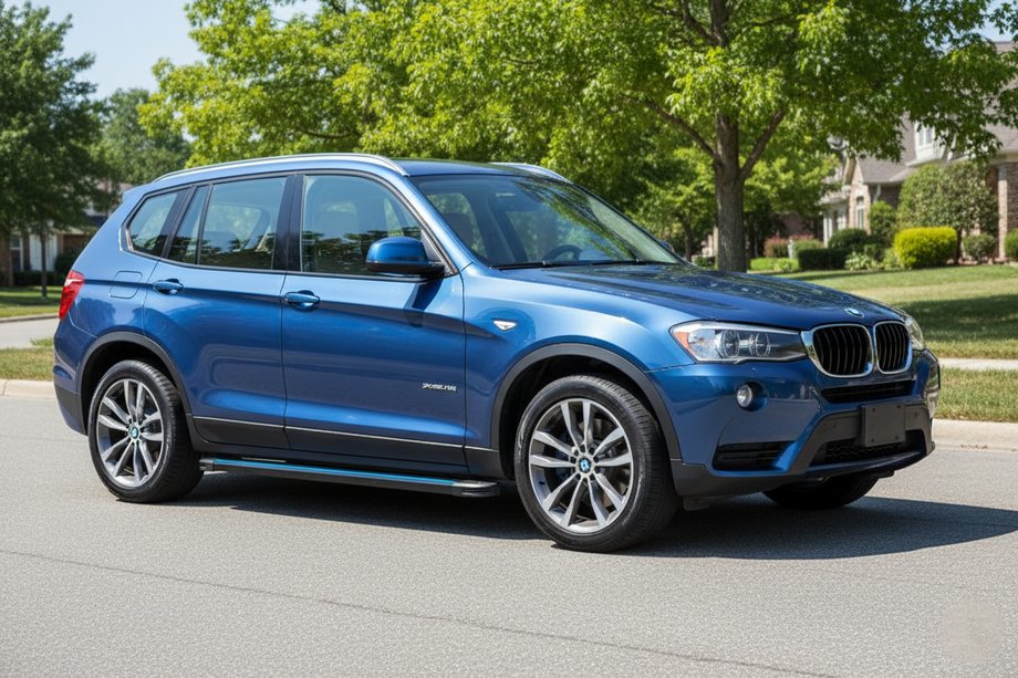 BMW X3 F25 2011–2018 Boční nášlapy Maya Blue (2 ks, hliník) Image