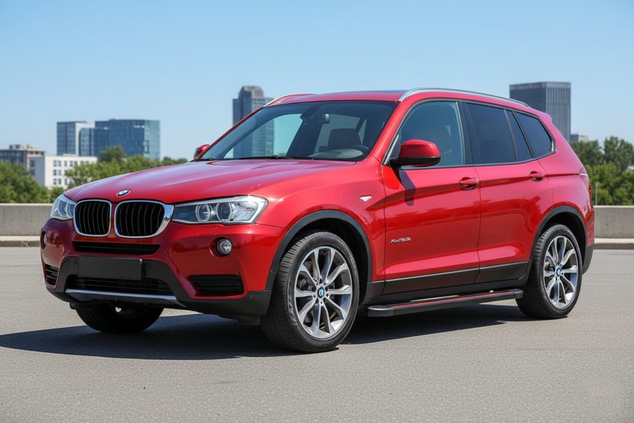 BMW X3 F25 2011–2018 Boční prahy Maya Red (2 ks, hliník) Image