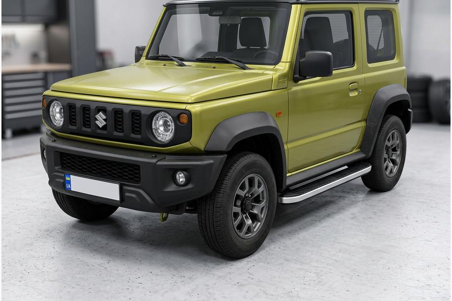 Suzuki Jimny 2018– Boční nášlapy Tayga Grey (2 ks, hliník) Image