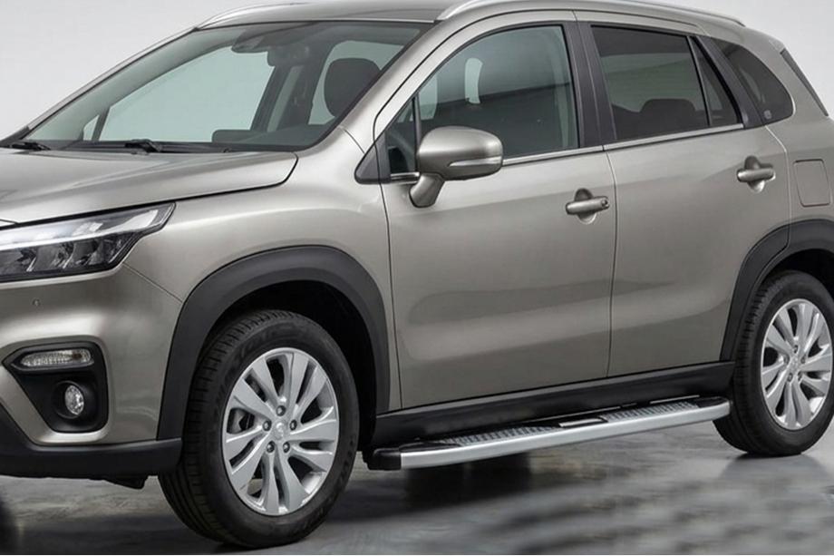 Suzuki SX4 S-Cross 2021– Boční nášlapy Mevsim Grey (2 ks, hliník) Image