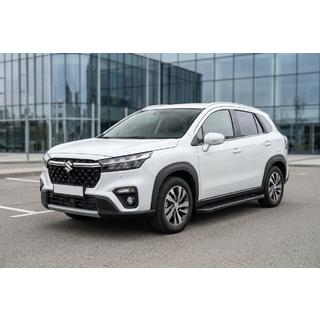 Boční prahy Allmond Black (2 ks, hliník) Suzuki SX4 S-Cross 2021– fotografie 1