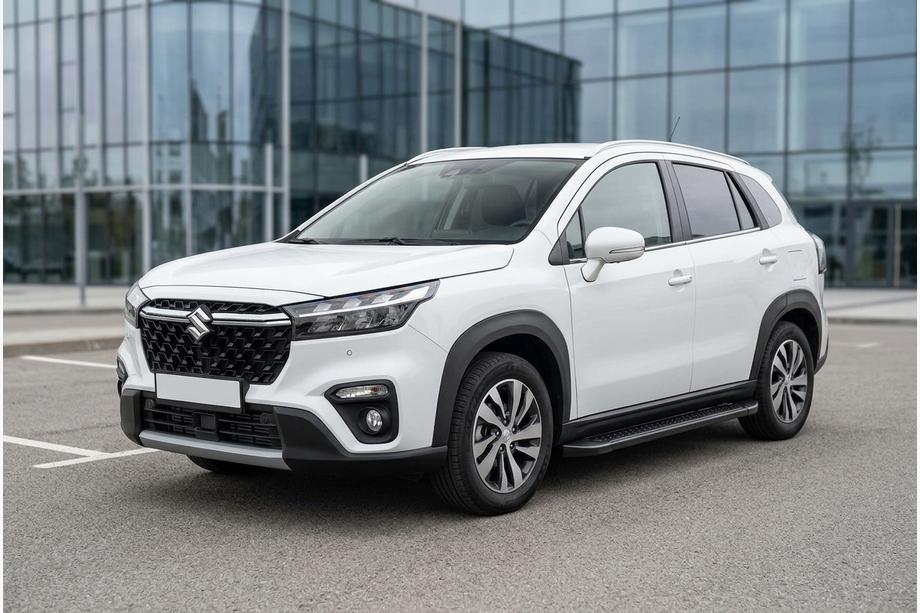 Suzuki SX4 S-Cross 2021– Boční prahy Allmond Black (2 ks, hliník) Image