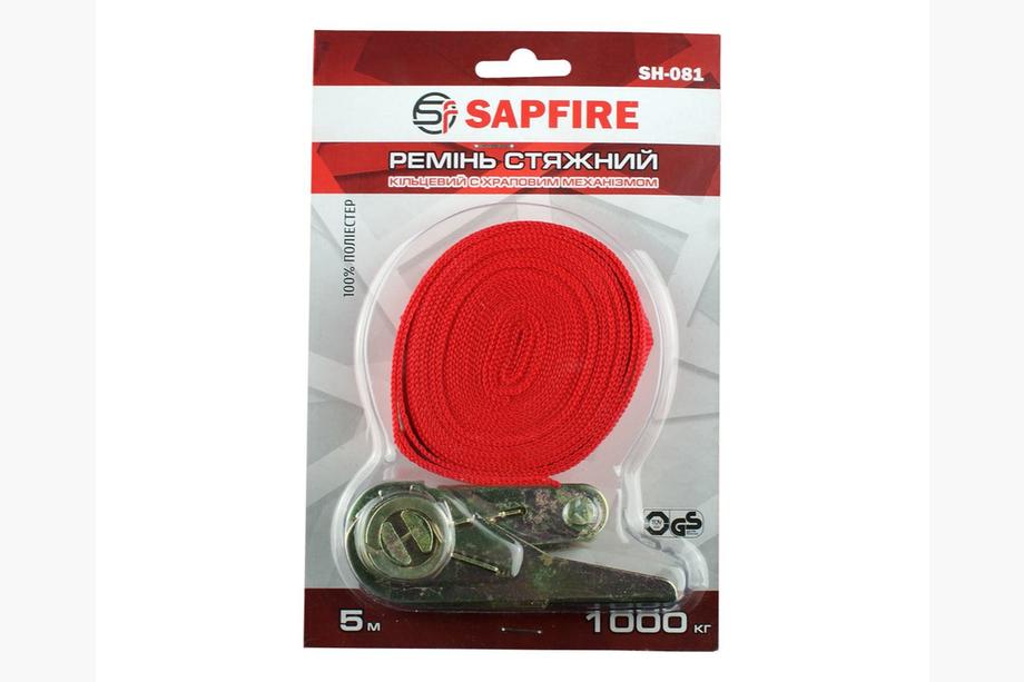 Upínací popruh s ráčnou a oky 1 t 5 m SAPFIRE Fotografie 3