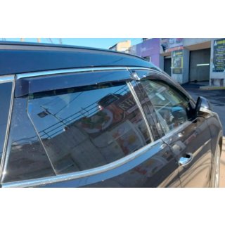 Okenní deflektory s chromovanou lištou (4 ks, HIC) Infiniti FX 2008–2012 fotografie 1