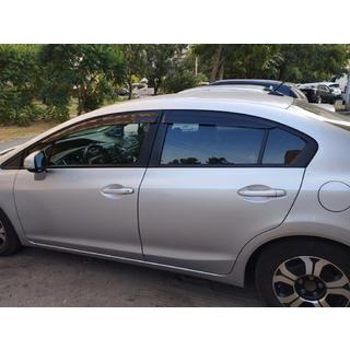 Ofuky oken (4 ks, Sunplex Sport) Honda Civic Sedan IX 2011–2016 fotografie 4