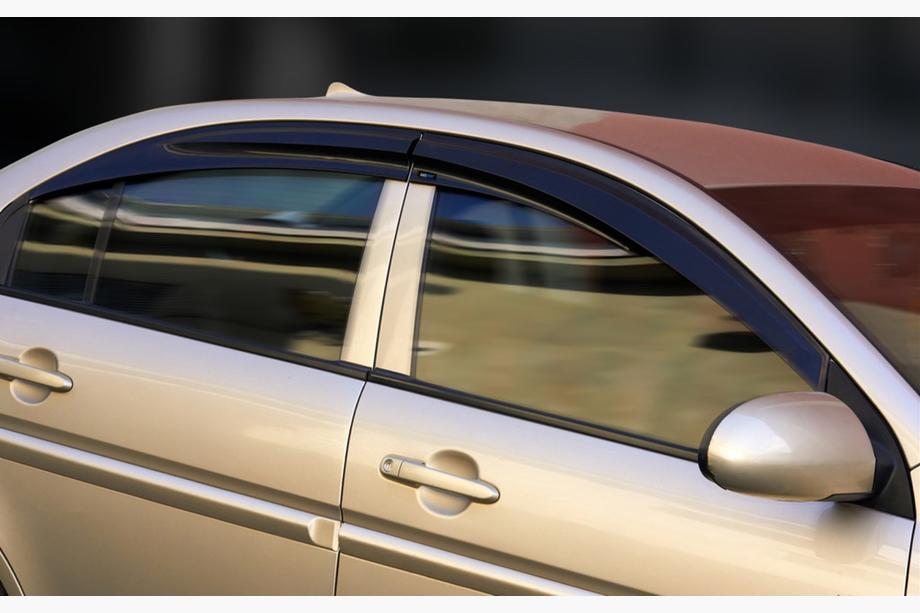 Hyundai Accent 2006–2010 Ofuky oken (4 ks, Sunplex Sport) Fotografie 1
