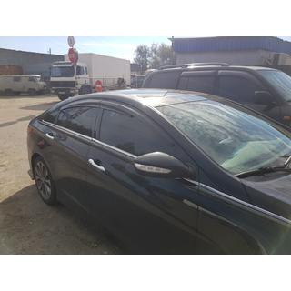 Ofuky oken (4 ks, Sunplex Sport) Hyundai Sonata YF 2010–2014 fotografie 4