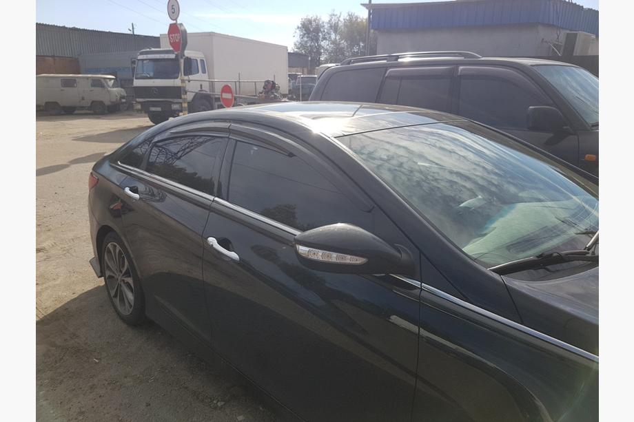 Hyundai Sonata YF 2010–2014 Ofuky oken (4 ks, Sunplex Sport) Fotografie 4
