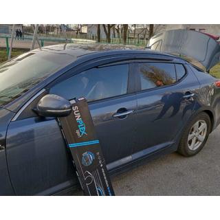 Ofuky oken (4 ks, Sunplex Sport) Kia Optima 2010–2016 fotografie 1