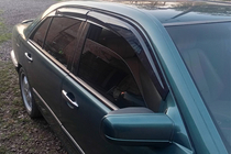 Mercedes třída E W210 1995–2002 Okenní deflektory SD (4 ks, Sunplex Sport) fotografie 4