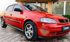 Opel Astra G Classic 1998–2012 Ofuky oken SD/HB (4 ks, Sunplex Sport) fotografie 3