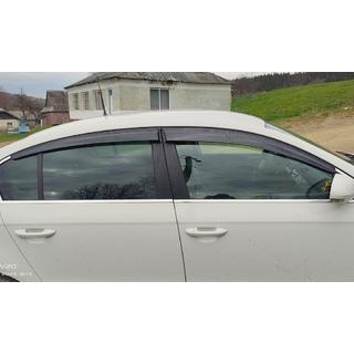 Okenní deflektory SD (4 ks, Sunplex Sport) Volkswagen Passat B6 2006–2012 fotografie 2