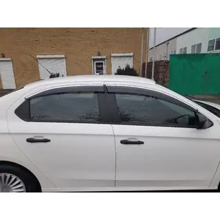Okenní deflektory s chromovanou lištou (4 ks, Sunplex Chrome) fotografie 3