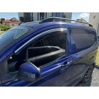 Okenní deflektory s chromovanou lištou (4 ks, Sunplex Chrome) fotografie 1