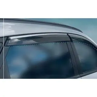 Okenní deflektory s chromovanou lištou (4 ks, Sunplex Chrome) fotografie 2