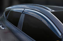 Hyundai Tucson TL 2016–2021 Okenní deflektory s chromovanou lištou (4 ks, Sunplex Chrome) fotografie 4
