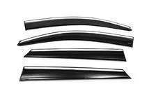 Hyundai Tucson TL 2016–2021 Okenní deflektory s chromovanou lištou (4 ks, Sunplex Chrome) fotografie 5