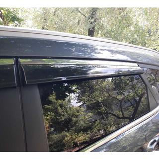 Okenní deflektory s chromovanou lištou (4 ks, Sunplex Chrome) Hyundai Tucson TL 2016–2021 fotografie 2