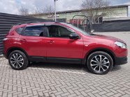 Nissan Qashqai 2007–2010 Okenní deflektory s chromovanou lištou (4 ks, Sunplex Chrome) fotografie 4