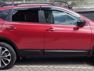 Nissan Qashqai 2007–2010 Okenní deflektory s chromovanou lištou (4 ks, Sunplex Chrome) fotografie 1
