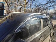 Nissan Qashqai 2007–2010 Okenní deflektory s chromovanou lištou (4 ks, Sunplex Chrome) fotografie 5