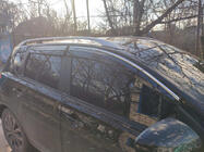 Nissan Qashqai 2007–2010 Okenní deflektory s chromovanou lištou (4 ks, Sunplex Chrome) fotografie 6