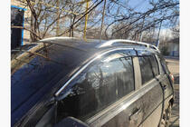 Nissan Qashqai 2010–2014 Okenní deflektory s chromovanou lištou (4 ks, Sunplex Chrome) fotografie 5