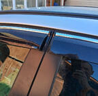 Opel Astra J 2009–2015 Ofuky oken chromové s lištou HB/SD (4 ks, Sunplex Chrome) fotografie 4